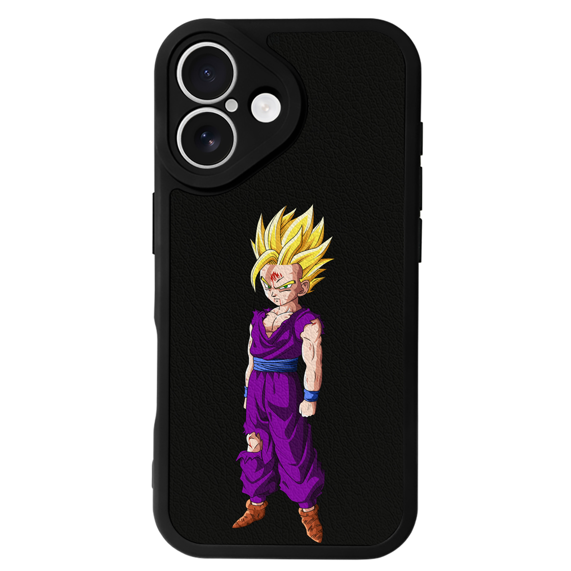 （画像用） ドラゴンボール 孫 悟飯（そんごはん）DRAGON BALL Son Gohan 【iPhone 16シリーズ対応】シリコンスマホケース（レザー調） 材質：シリコン